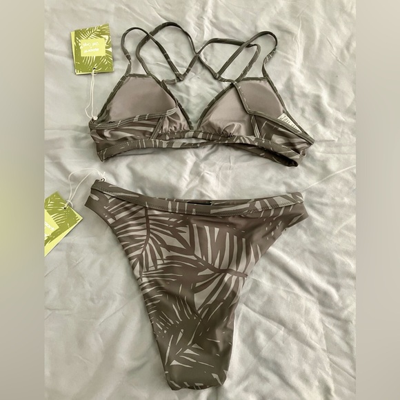 Sporti x Stef Corgel bikini Palm shadow print size M - Picture 3 of 9